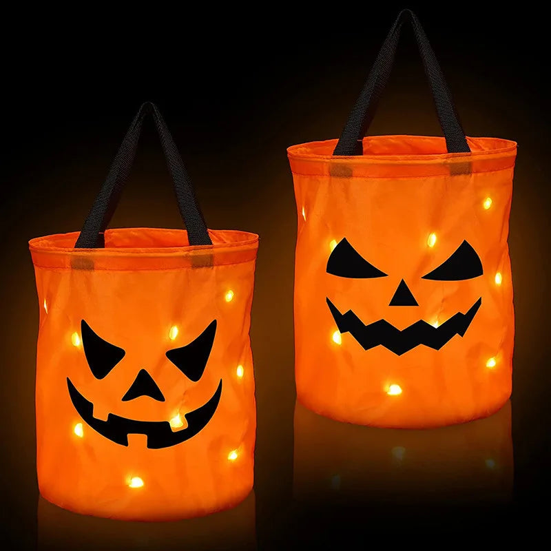 Glow Pumpkin Trick-or-Treat Bucket