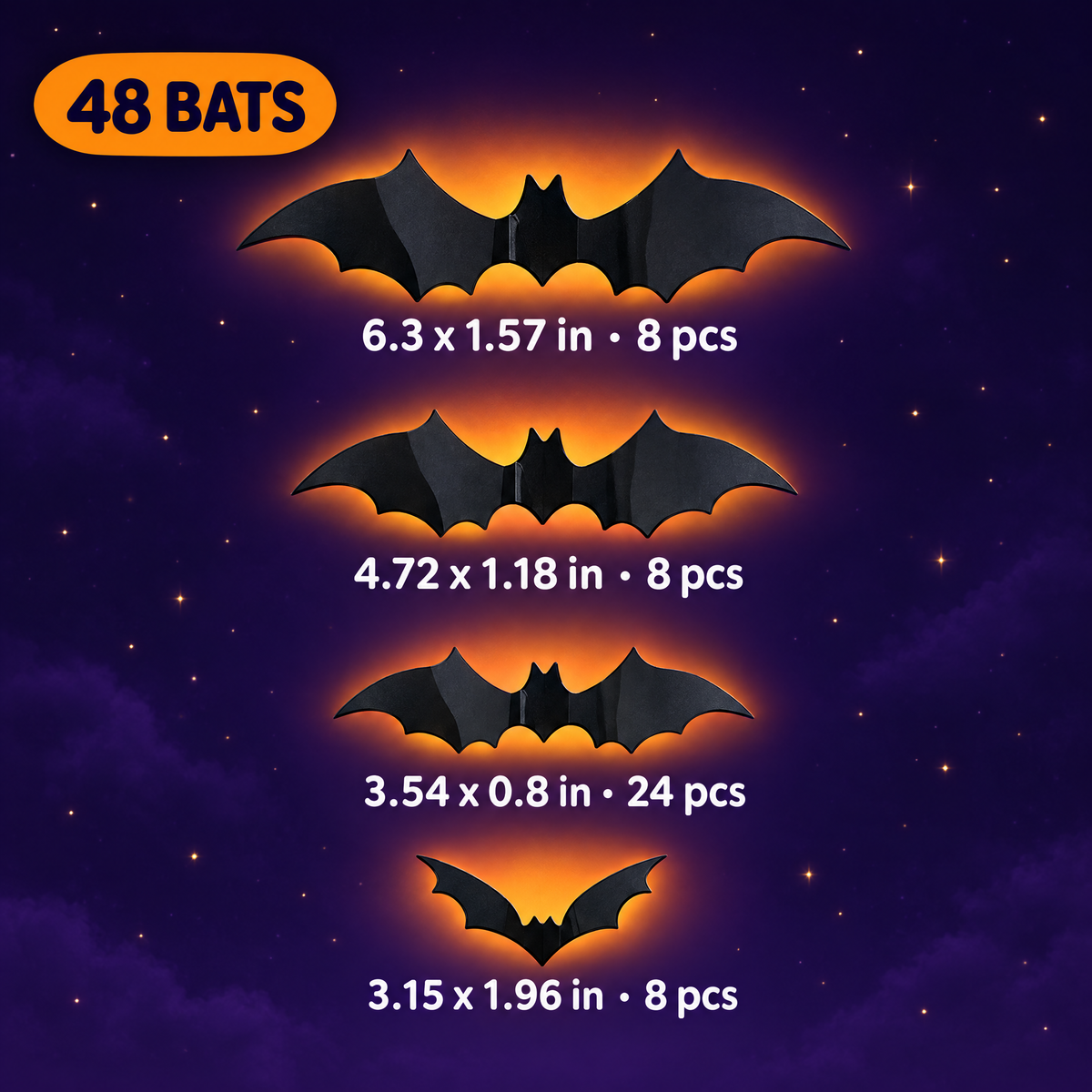 48 bat pack sizes